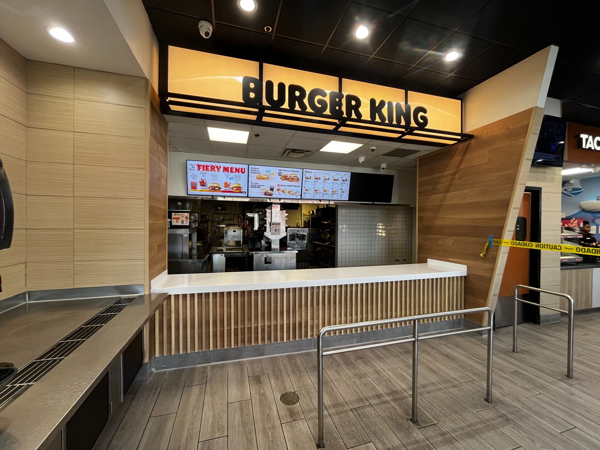Completed Burger King restaurant interior